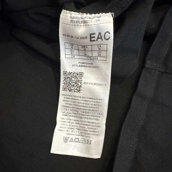 Guess Chinatown Market Shirt Mens M Black Cotton Question Mark Smiley Streetwear - Picture 9 of 9